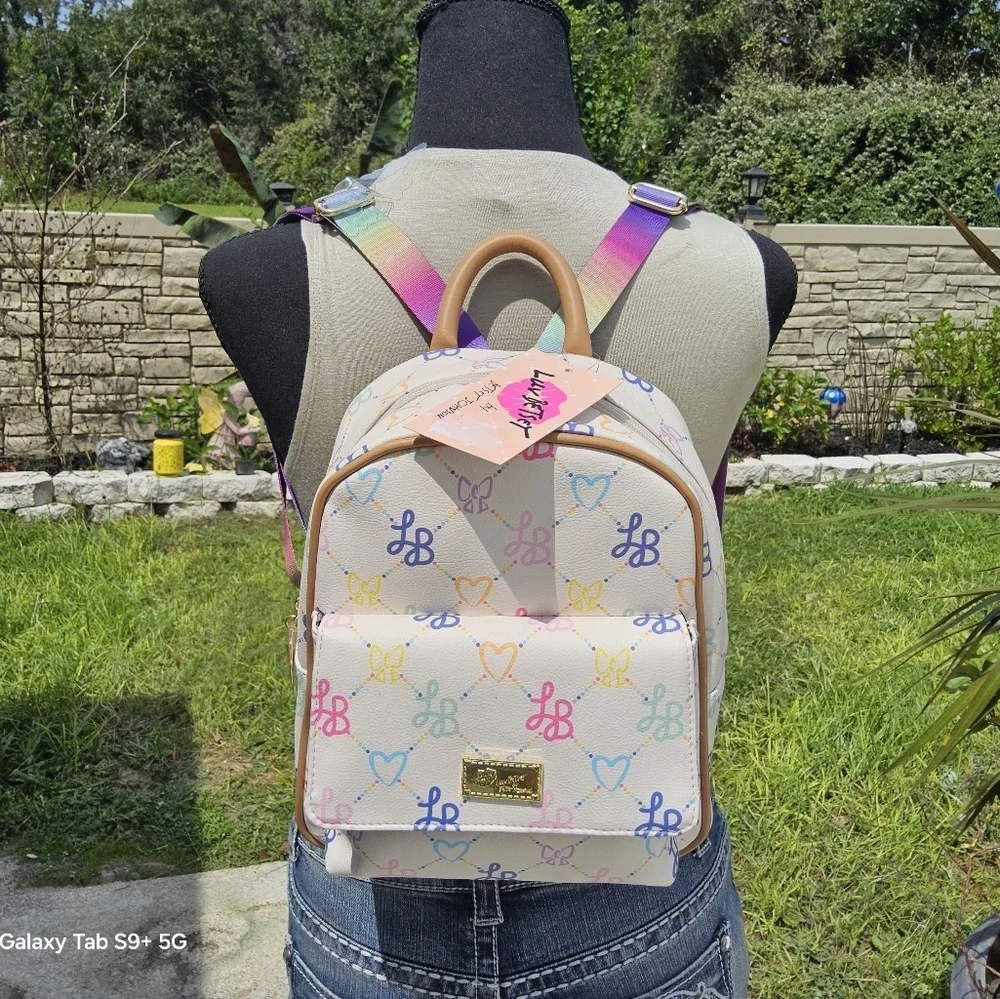 BETSEY JOHNSON LUV BETSEY LOGO BACKPACK